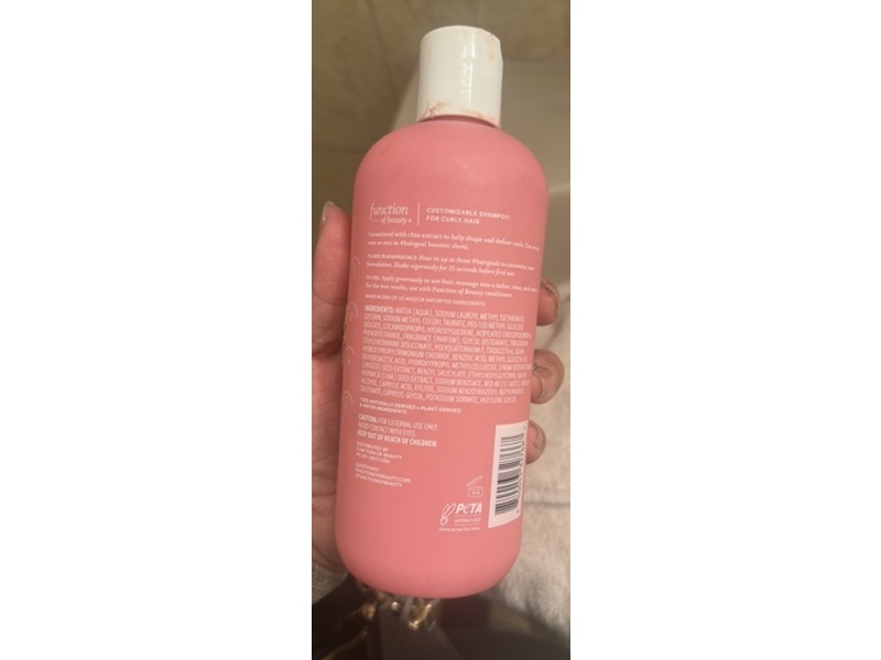 Function Of Beauty Curly Hair Shampoo, Vanilla, 11 fl oz/325 mL
