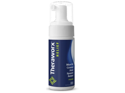 Theraworx Muscle Cramp & Spasm Relief Foam, 3.4 fl oz/109 mL