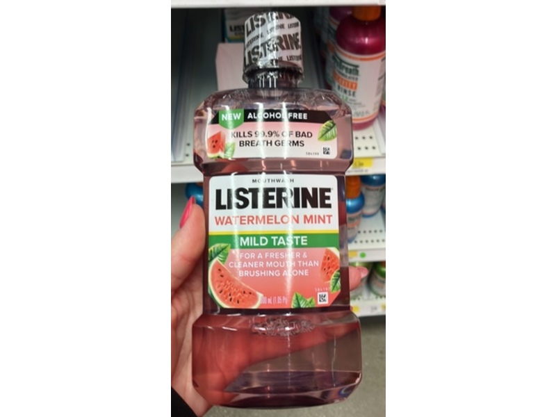 Listerine Mouthwash, Watermelon Mint, 500 mL