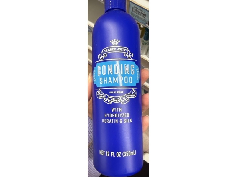 Trader Joe’s Bonding Shampoo, Hydrolyzed Keratin & Silk, 12 fl oz/355 mL