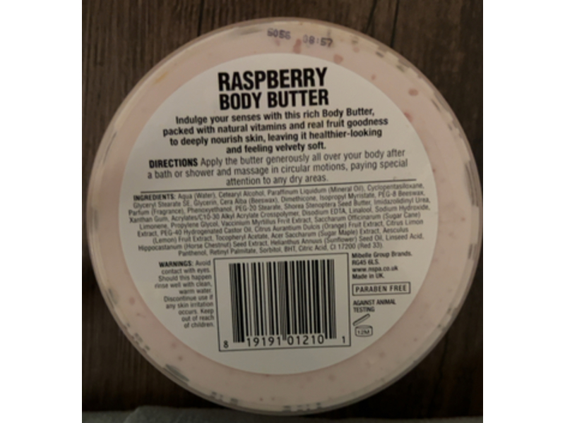 Nspa Rich Body Butter, Fresh Sweet Raspberry, 6.76 fl oz/200 mL