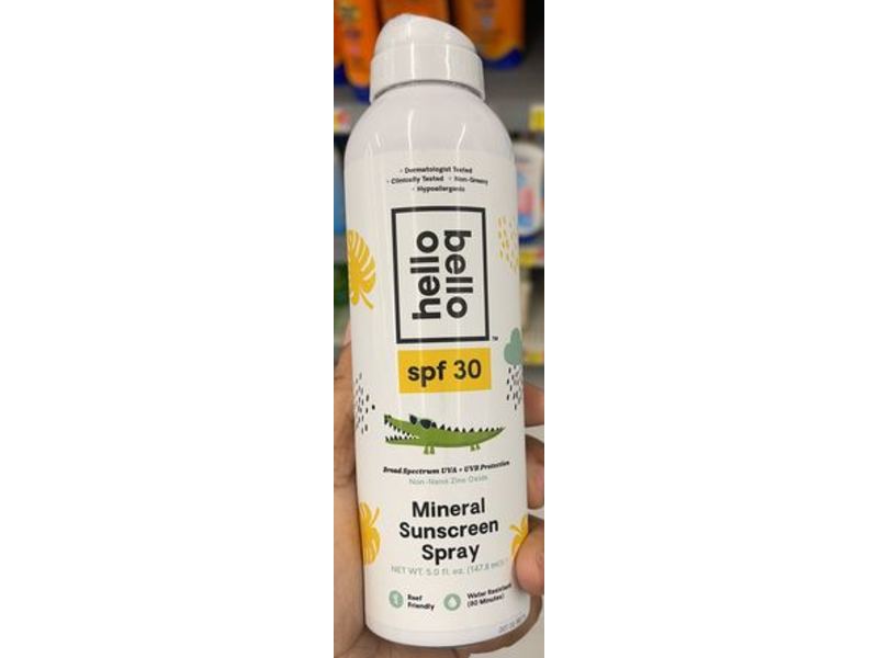 Hello Bello Kid's Mineral Sunscreen Spray, SPF 30, 5.0 fl oz/141.7 g