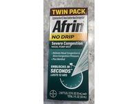 Afrin No Drip Severe Congestion Nasal Pump Mist, ½ fl oz/15 mL, Pack of 2 - thumbnail 2