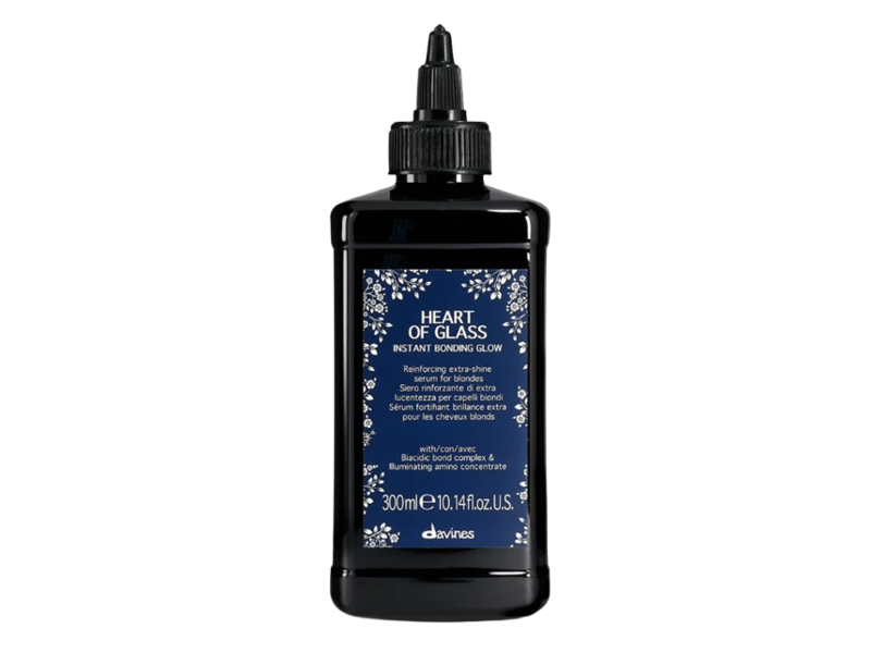 Davines Instant Bonding Glow Reinforcing Extra-Shine Serum, Heart Of Glass, 10.14 fl oz/300 mL