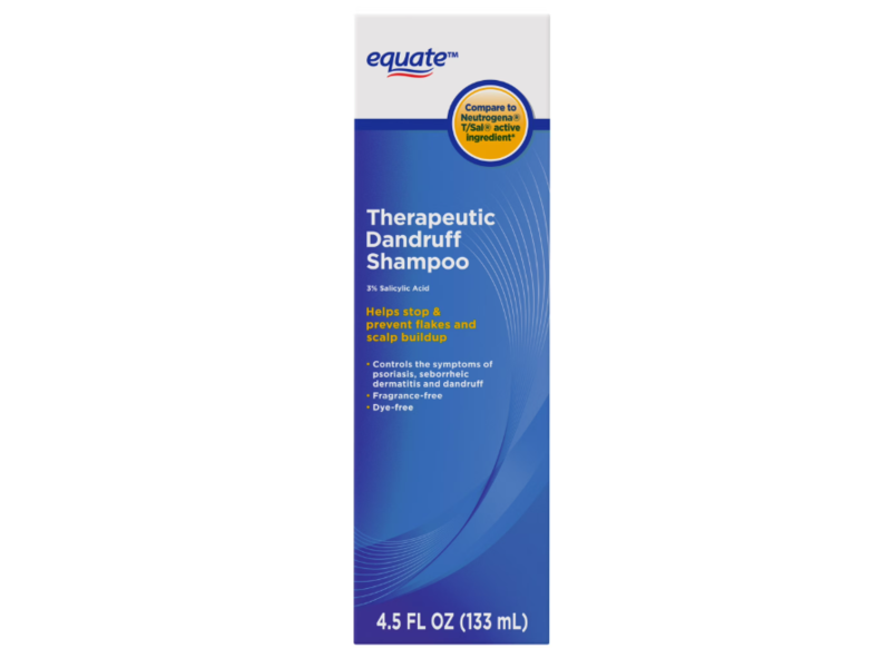 Equate Therapeutic Dandruf Shampoo, 3% Salicylic Acid, 4.5 fl oz/133 mL