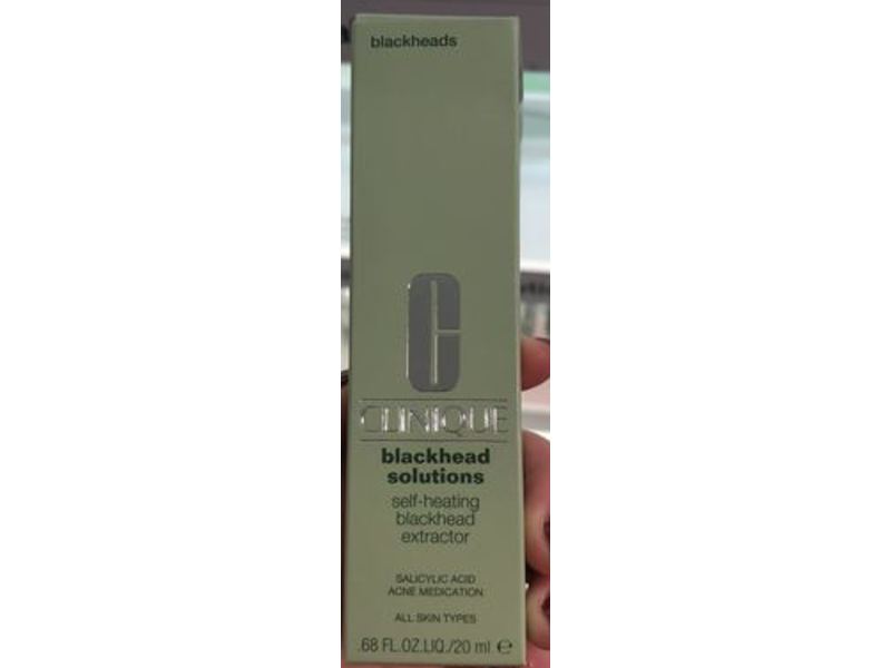 Clinique Blackhead Solutions Self-Heating Blackhead Extractor, Salicylic Acid, 0.68 fl oz/20 mL