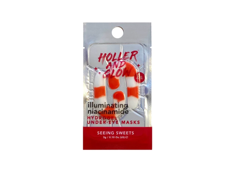 Holler Illuminating Hydrogel Under-Eye Masks, Niacinamide, 0.10 oz/3 g