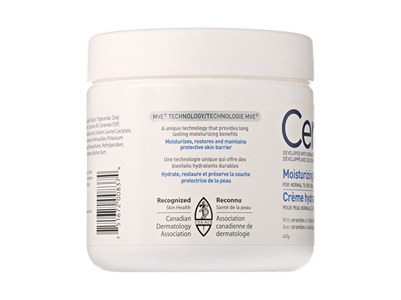 CeraVe Moisturizing Cream, Normal to Dry Skin, 453g