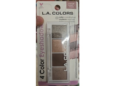 L.A. Colors 4 Color Eyeshadow, C62124 Queen's Desire