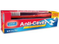 Lucky Super Soft Anti-Cavity Fluoride Toothpaste, 6.4 oz/181 g - Image 2