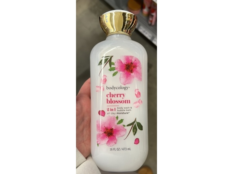 Bodycology 2 In 1 Body Wash + Bubble Bath, Cherry Blossom, 16 fl oz/473 mL