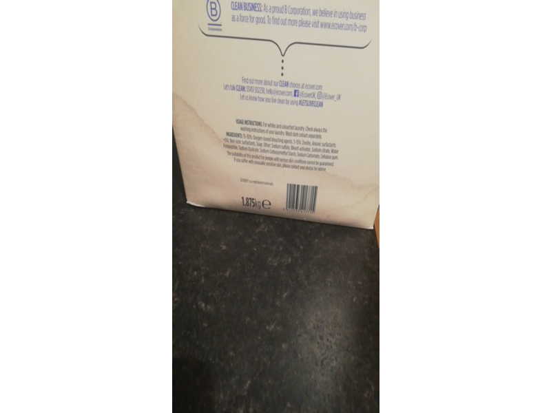 Ecover Zero Sensitive Non-Bio Washing Powder, 66.14 oz