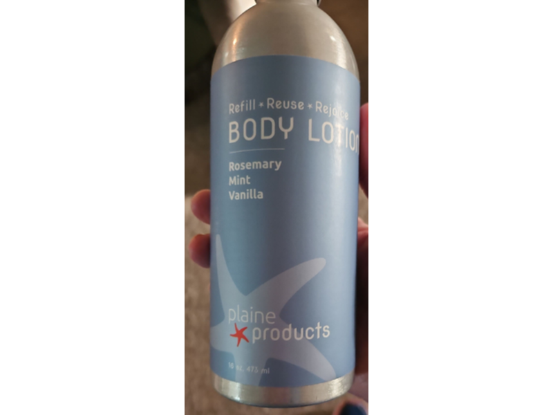 Plaine Products Body Lotion, Rosemary + Mint & Vanilla,16 oz/473 mL