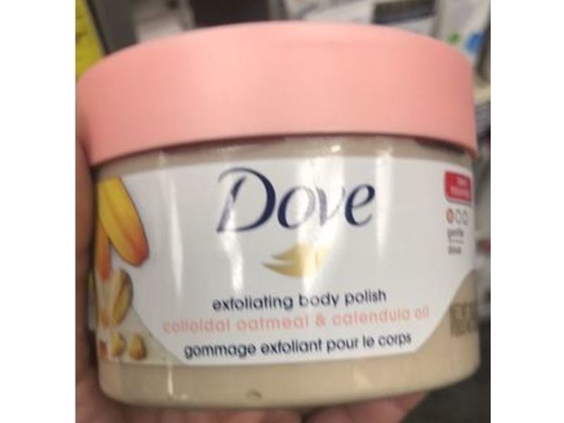 Dove Exfoliating Body Polish, Colloidal Oatmeal & Calendula Oil, 10.5 oz/298 g
