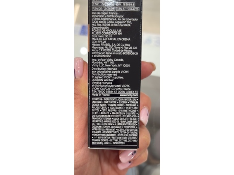 Vichy Derama Blend Foundation, Beige 30, spf 28, 1 fl oz/30 mL