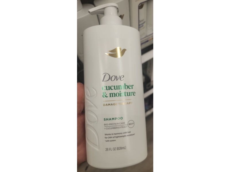 Dove Damage Therapy Cucumber & Moisture Shampoo, 28 fl oz/828 mL