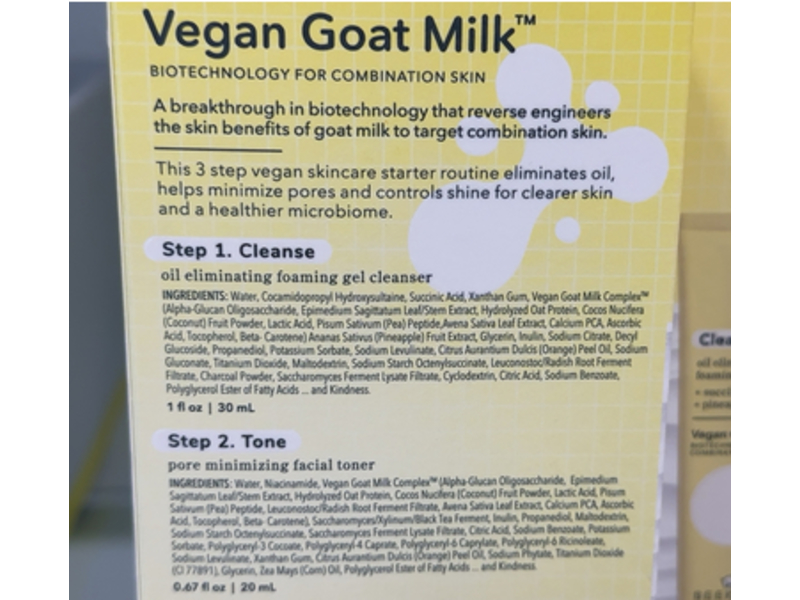 Beekman 1802 Oil-Eliminating Foaming Gel Cleanser, Succinic Acid & Pineapple Ceramide, 4 fl oz/118 mL