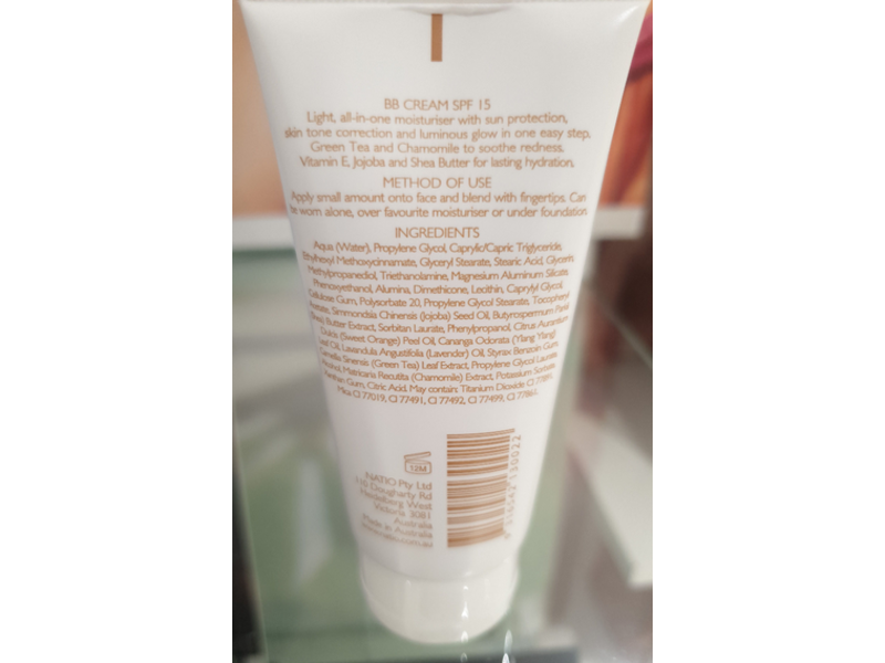 Natio Pure Mineral Skin Perfecting Bb Cream, SPF 15, Medium, 1.76 oz/50 g