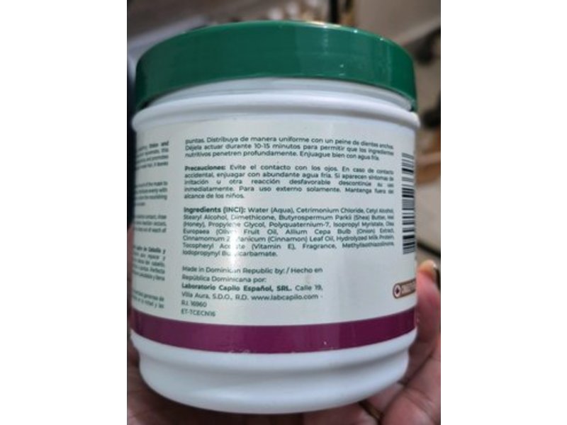 Capilo Hair Mask, Onion & Cinnamon, 16 fl oz/474 mL
