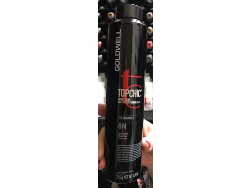 Goldwell Topchic Hair Color, 8N Light Blonde, 8.6 oz/245 g