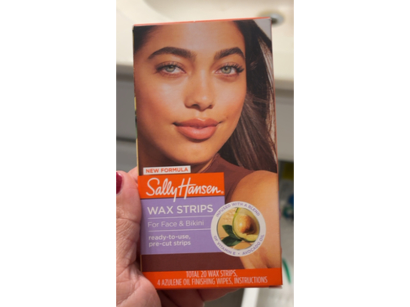 Sally Hansen Face & Bikini Wax Strips Set, Vitamin E & Avocado Oil
