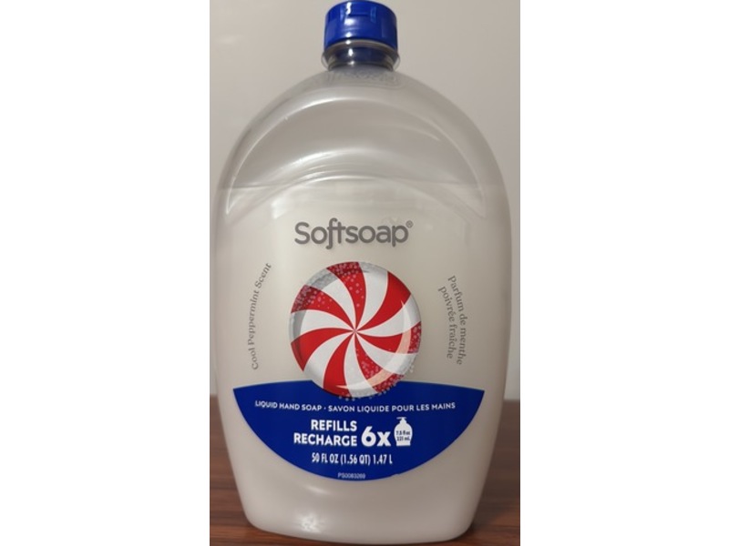 Softsoap Liquid Hand Soap Refill, Cool Peppermint, 50 fl oz/1.47 L, Pack Of 2