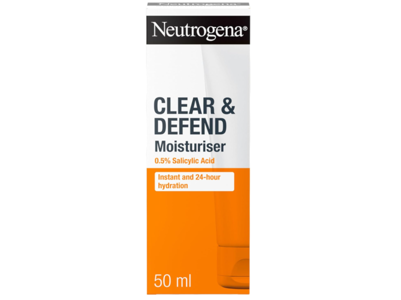 Neutrogena Clear & Defend Moisturiser, 0.5% Salicylic Acid, 50 mL