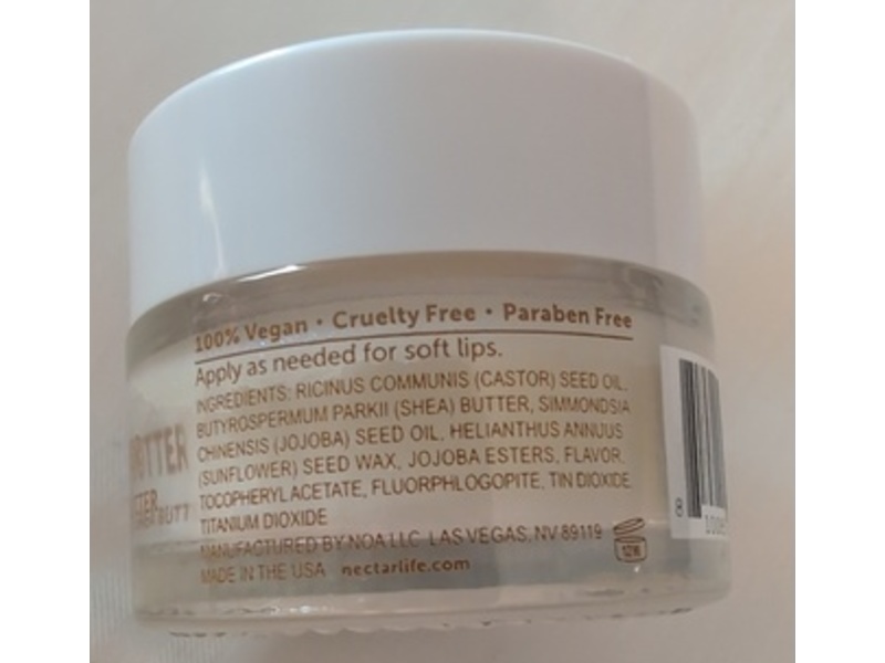 Nectarlife Frosty Vanilla Lip Butter, Vanilla, 0.6 oz/17 g