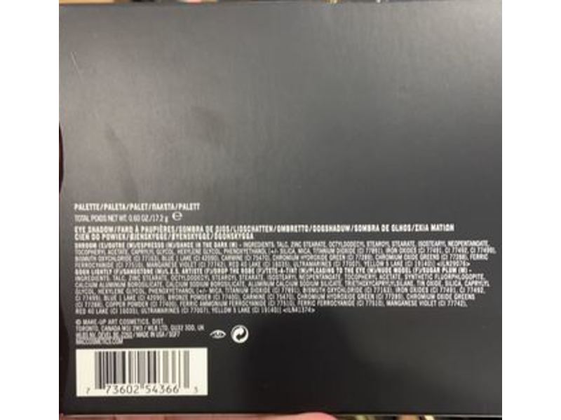 M.A.C. Art Library Nude Model Eye Shadow Palette