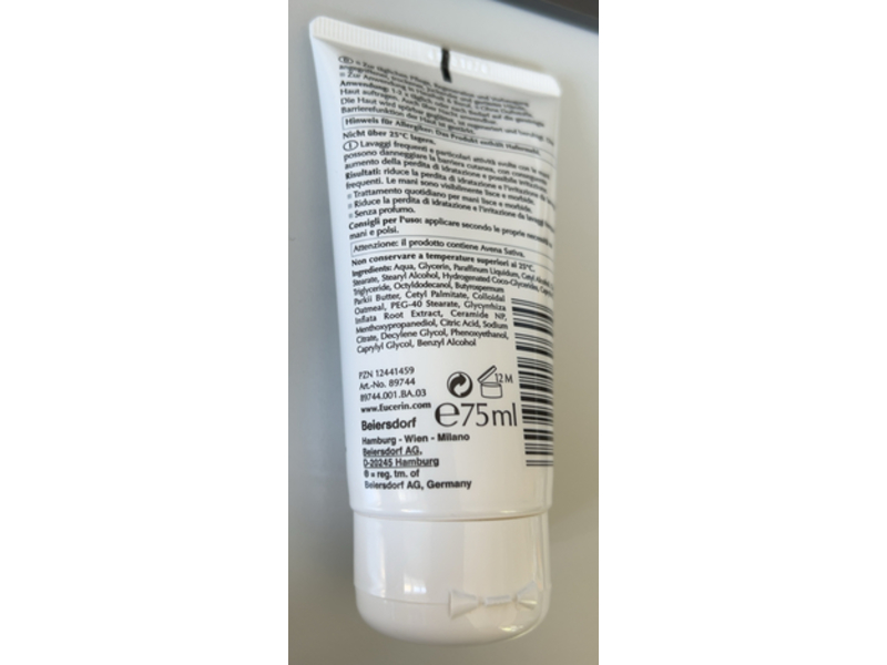 Eucerin Atopicontrol Hand Intensive Cream, 75 mL