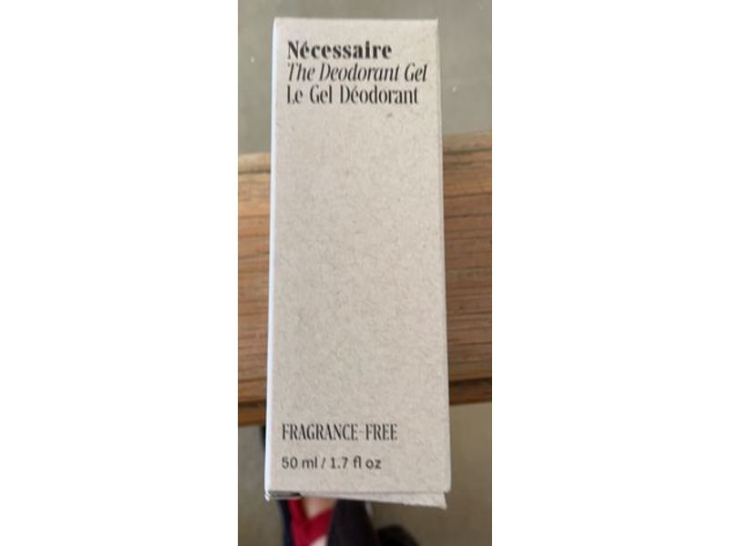 Necessaire The Deodorant Gel, Fragrance Free, 1.7 fl oz/50 mL