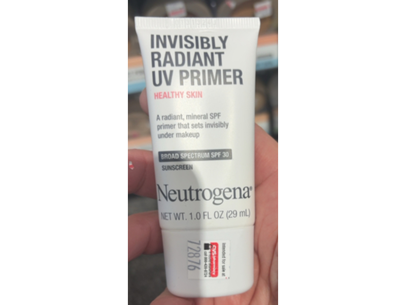 Neutrogena Healthy Skin Invisibly Radiant UV Face Primer, SPF 30, 1.0 fl oz/29 mL