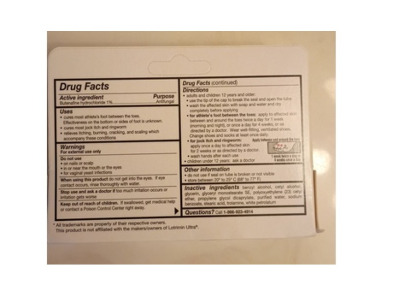 Meijer Antifungal Cream, Butenafine Hydrochloride 1%, 1 oz/30 g