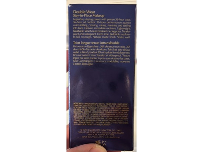 Estée Lauder Double Wear Stay-in-Place Foundation, 2C3 Fresco, 1 fl oz/30 mL