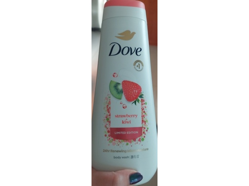 Dove Renewing Micro Moisture Body Wash, Strawberry + Kiwi, 20 fl oz, Pack Of 2