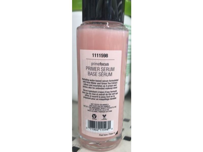 Wet N Wild Prime Focus Primer Serum, Hydrating, 1 fl oz/30 mL