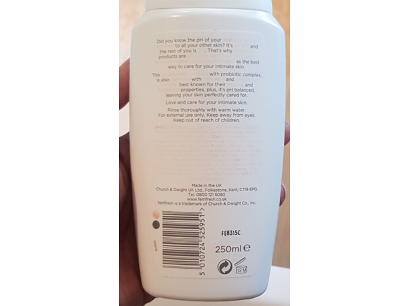 Femfresh Soothing Wash, Cranberry & Probiotics, 250 mL