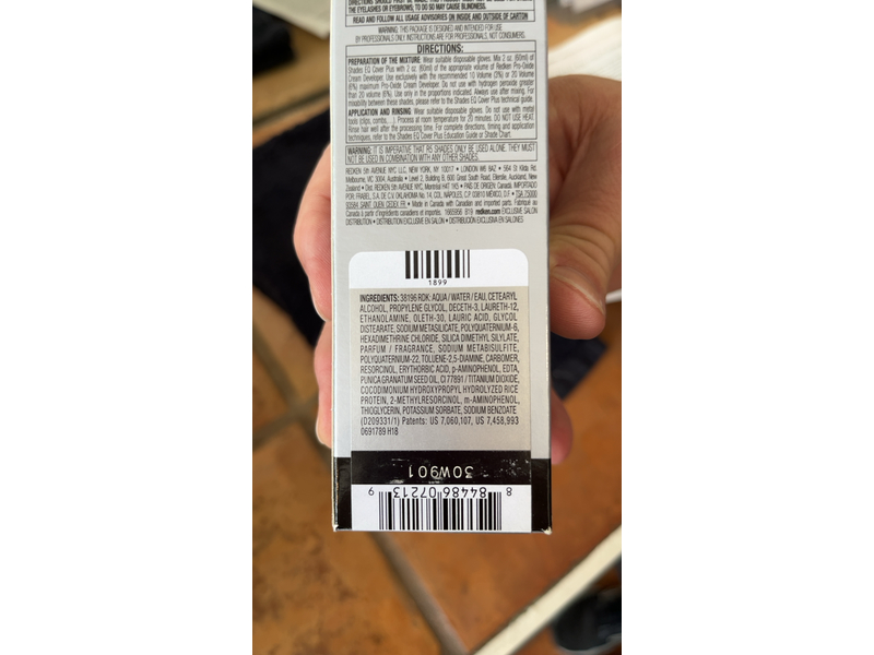 Redken Shades EQ Cover Plus Cream, 8wm Warm Mocha, 2.1 oz/60 g