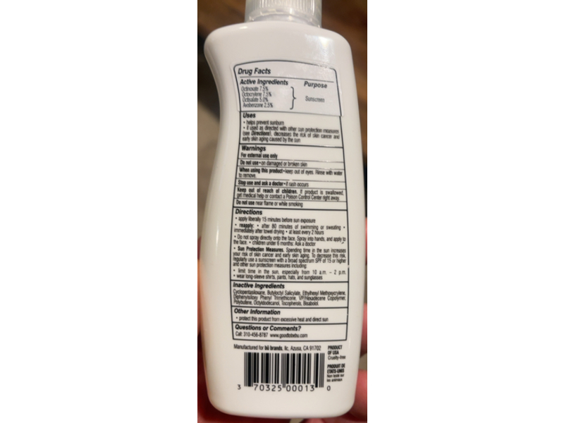 Bu Spray on Sunscreen, SPF 30, 3.3 oz/98 mL