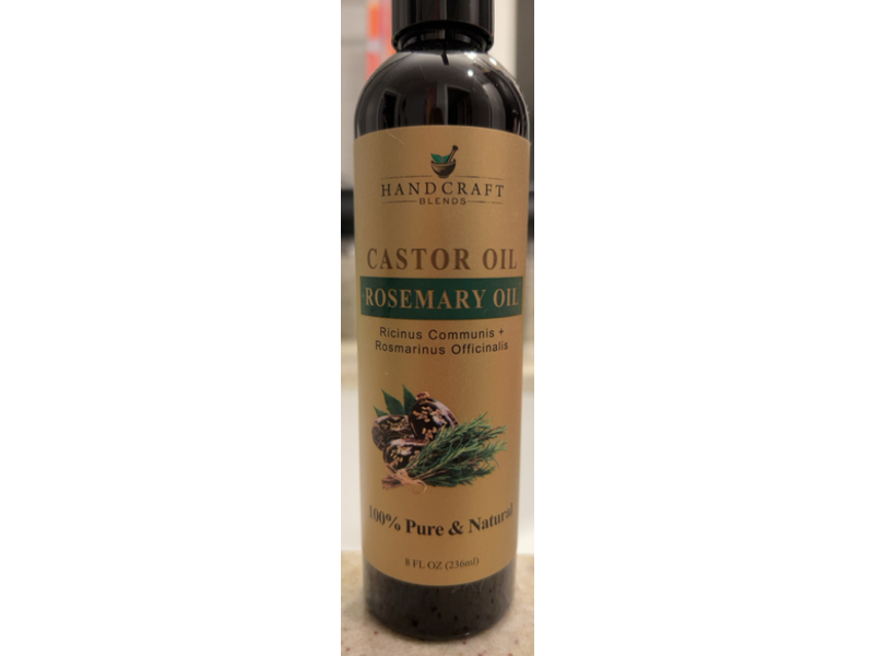 Handcraft Blends Pure & Natural Castor Oil & Rosemary Oil, 8 fl oz/236 mL