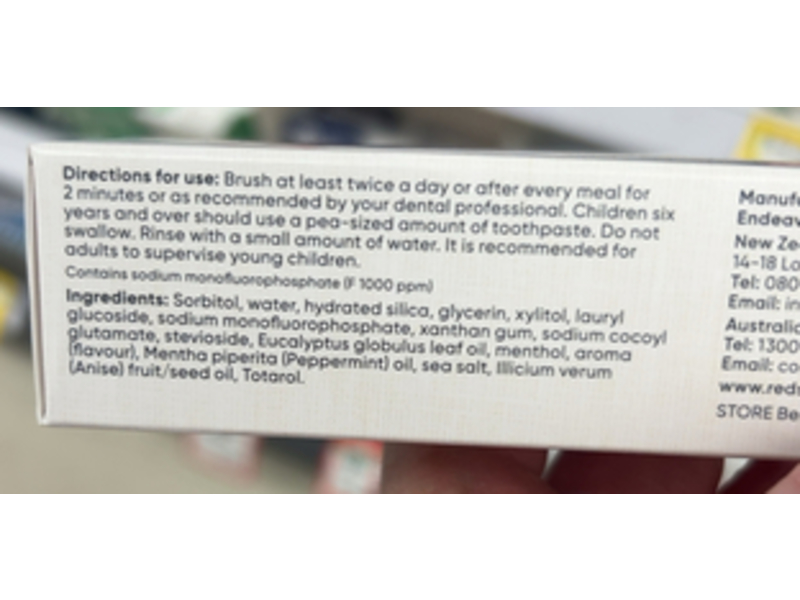 Red Seal Complete Care Herbal & Mineral Toothpaste, Mild Mint, 3.53 oz/100 g