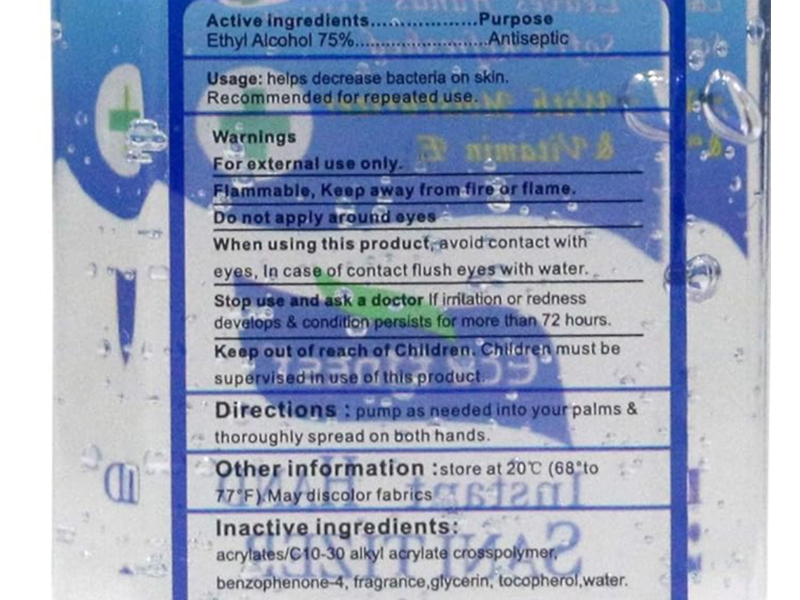 Eco Instant Hand Sanitizer, 2 fl oz/60 mL, Pack Of 5