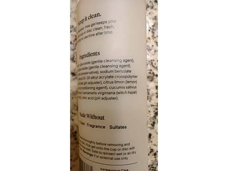 Cora The Cup & Disc Cleanse, 4 fl oz/118 mL