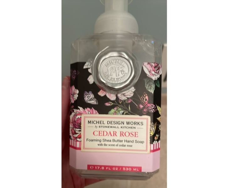 Michel Design Works Foaming Shea Butter Hand Soap, Cedar Rose, 17.8 fl oz/530 mL