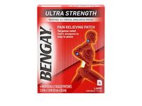 Bengay Ultra Strength Pain Relief Patches, Menthol 5%, 4 Count - thumbnail 1