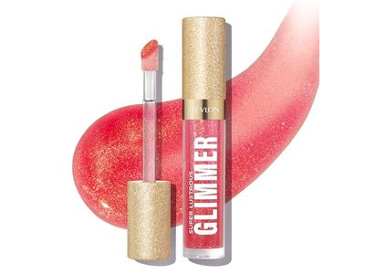 Revlon Super Lustrous Glimmer Gloss, Haute Honey, 0.13 fl oz/3.8 mL