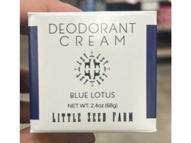 Little Seed Farm Deodorant Cream, Blue Lotus, 2.4 oz/68 g