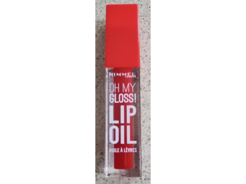 Rimmel London Oh My Gloss Lip Oil, 004 Vivid Red, 4.5 mL