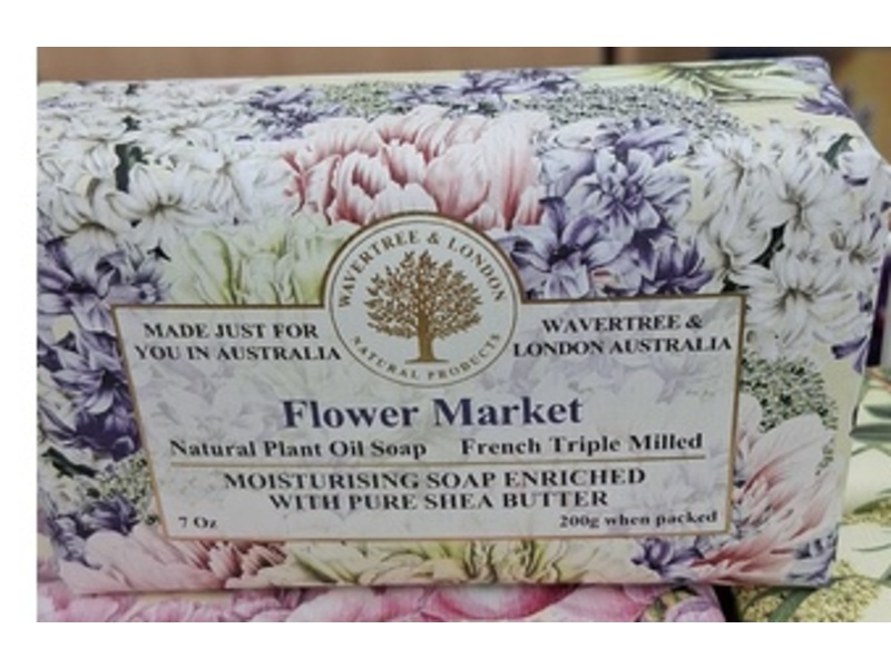 Wavertree & London Moisturizing Soap, Flower Market, 7 oz/200 g