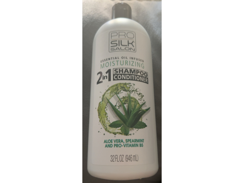 Pro Silk Salon 2in1 Shampoo & Conditioner, Aloe Vera, Spearmint & Pro Vitamin B, 35 fl oz/946 mL